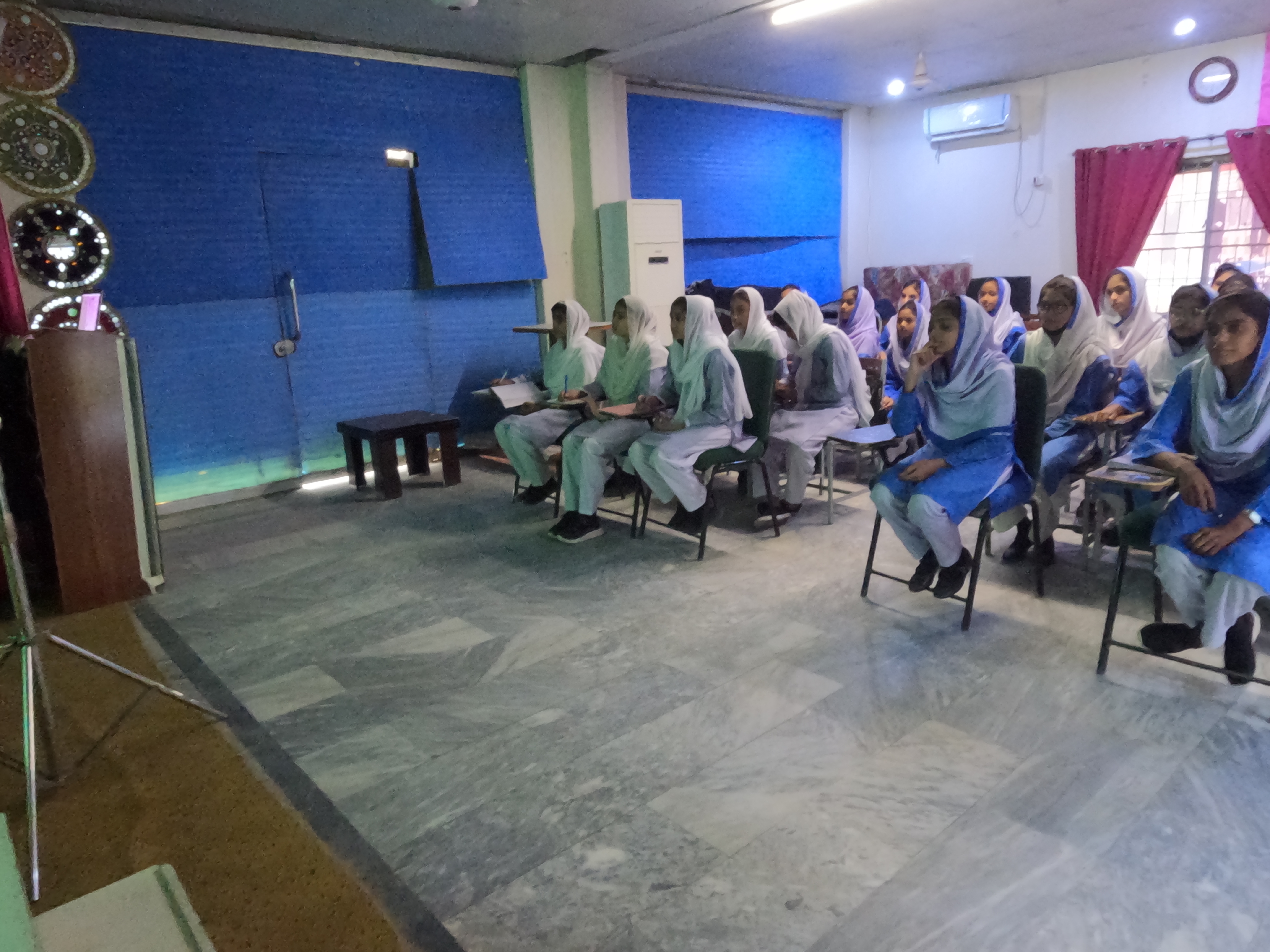 Students in New Classroom